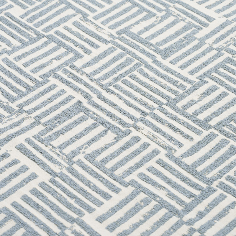 Schumacher x Caroline Z Hurley Patchwork Fabric, Ocean