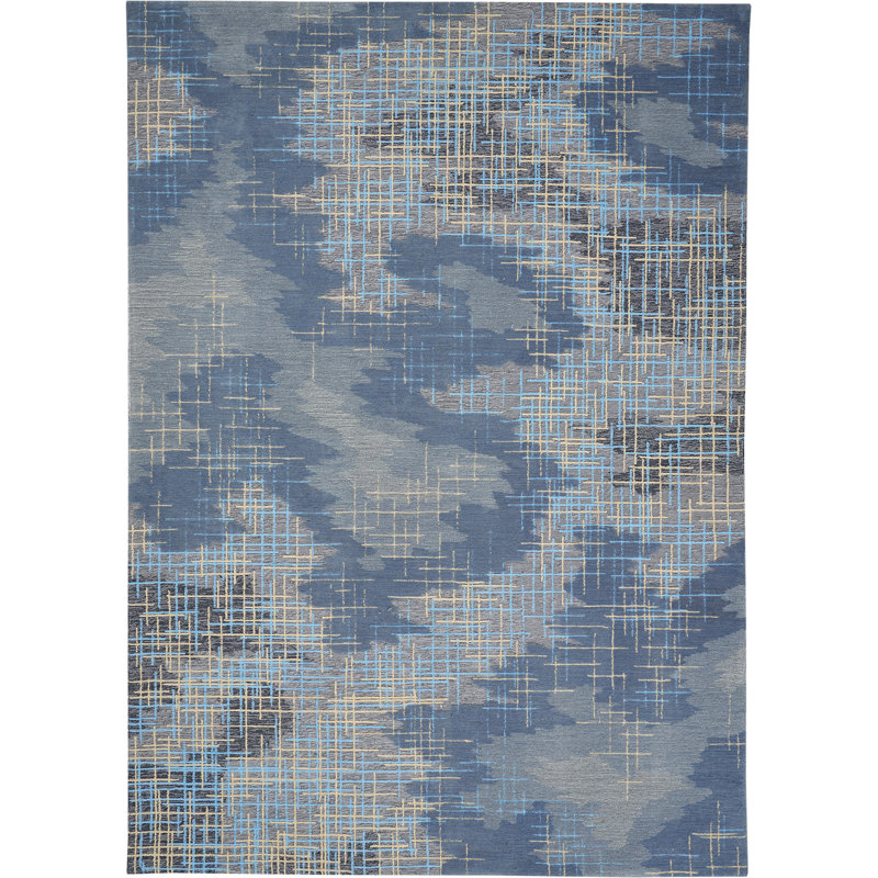 Williamsburg Abstract Hand Woven Area Rug, Rectangle 114 x 175cm