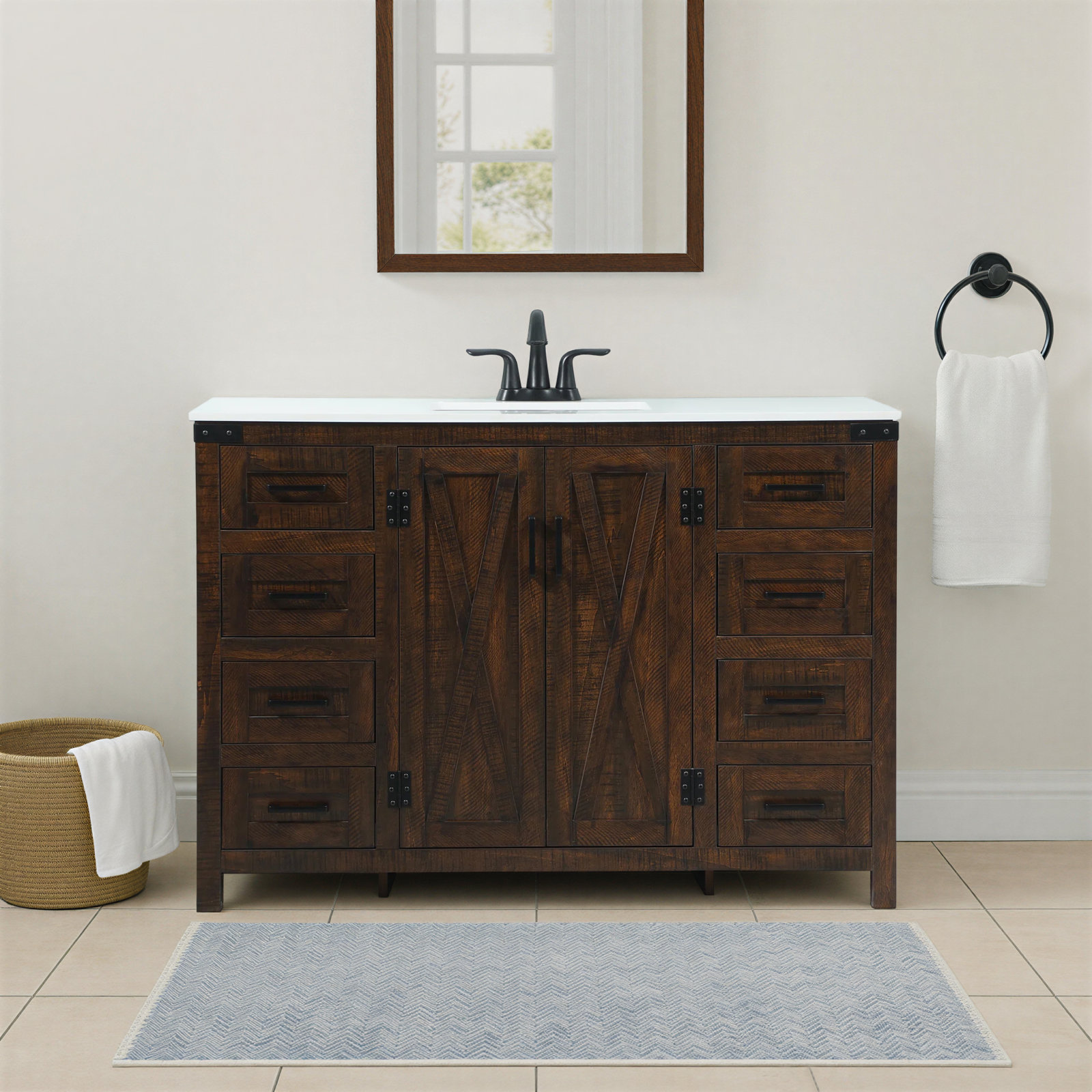 Slayton 48'' Single Bathroom Vanity, Expresso