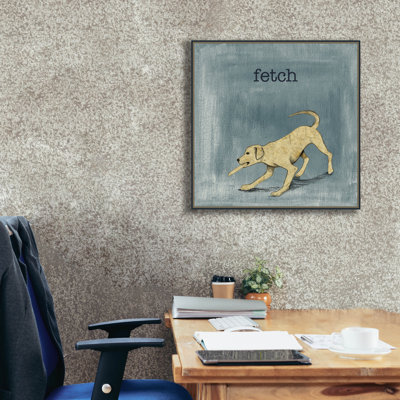 «Fetch» par Alicia Ludwig, art mural sur toile