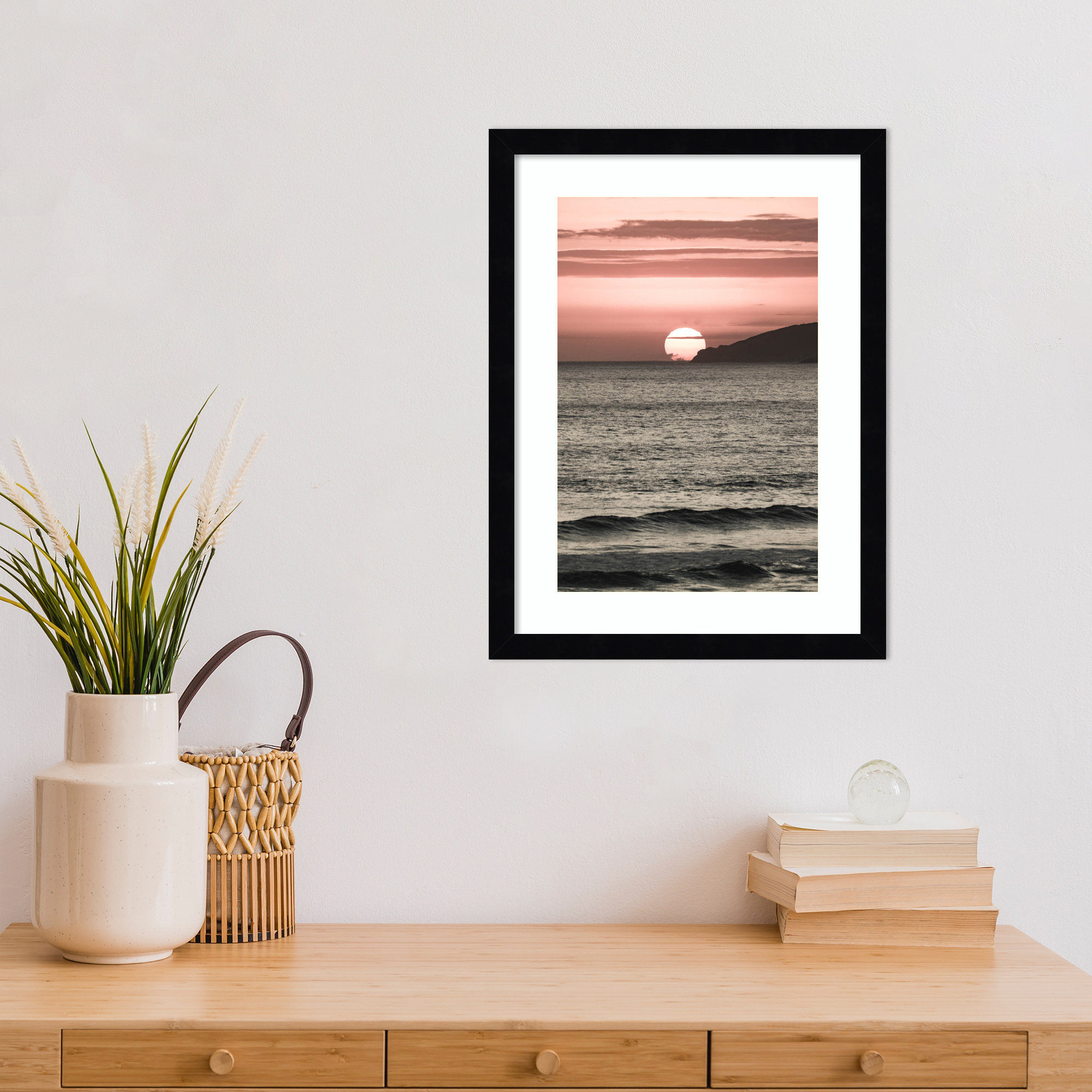 Melting Skies by Shot by Clint Wood Framed Wall Art Print, Black , 17" H x 13" W