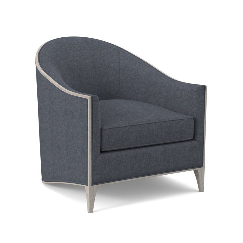Atelier Barrel Chair, Bisque, Filigree Ivory 100% Polyester