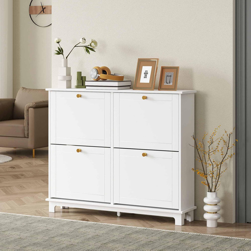 16 Pair Flip Down Shoe Storage