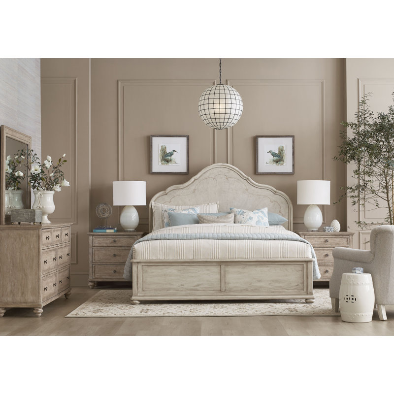 VIGNETTE PANEL BED PACKAGE - CRÈME, King