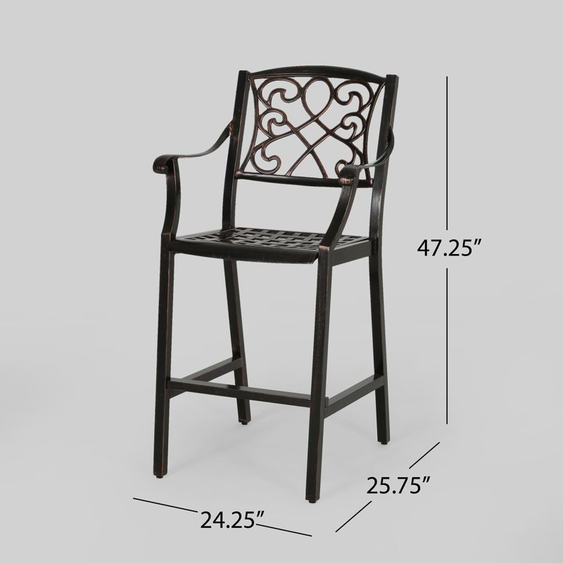 Ensemble de bistro 3 pièces circulaire pour l’extérieur Hewlett