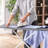 Made Gray T-Leg Ironing Board With Adjustable Height & Compact Folding Design
