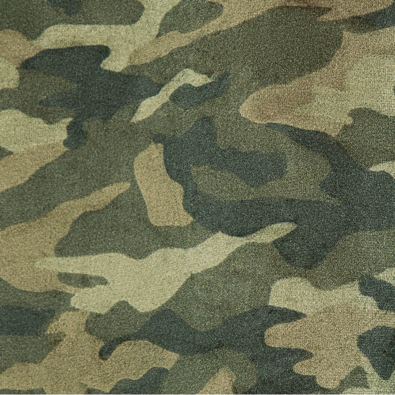 Couverture en sherpa à capuche portable, Camouflage - vert forêt, Jeunesse