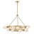 Selene 48" 18-Light Modern Two-Tier Chandelier w/ Swirled Glass