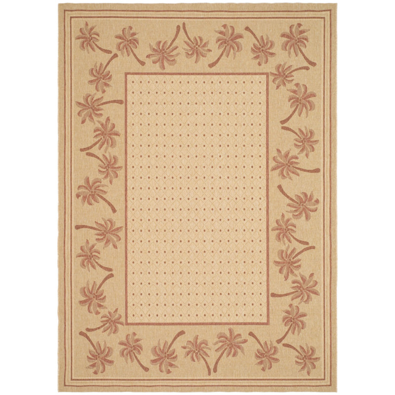 Tapis oriental d'intérieur / extérieur Lueck Performance, Rectangle 4 pi x 5 pi 7 po