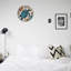 Décoration murale bleu sarcelle carte marine, 12 po x 12 po, pour bureau et bureau