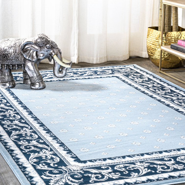 Shannon French Border Blue/Navy Rug