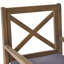 Chaise de salle à manger Perla, 2 pièces avec 2 coussins