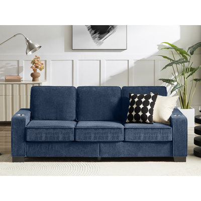 84" Standard 3-Seater Sofa With Cup Holders