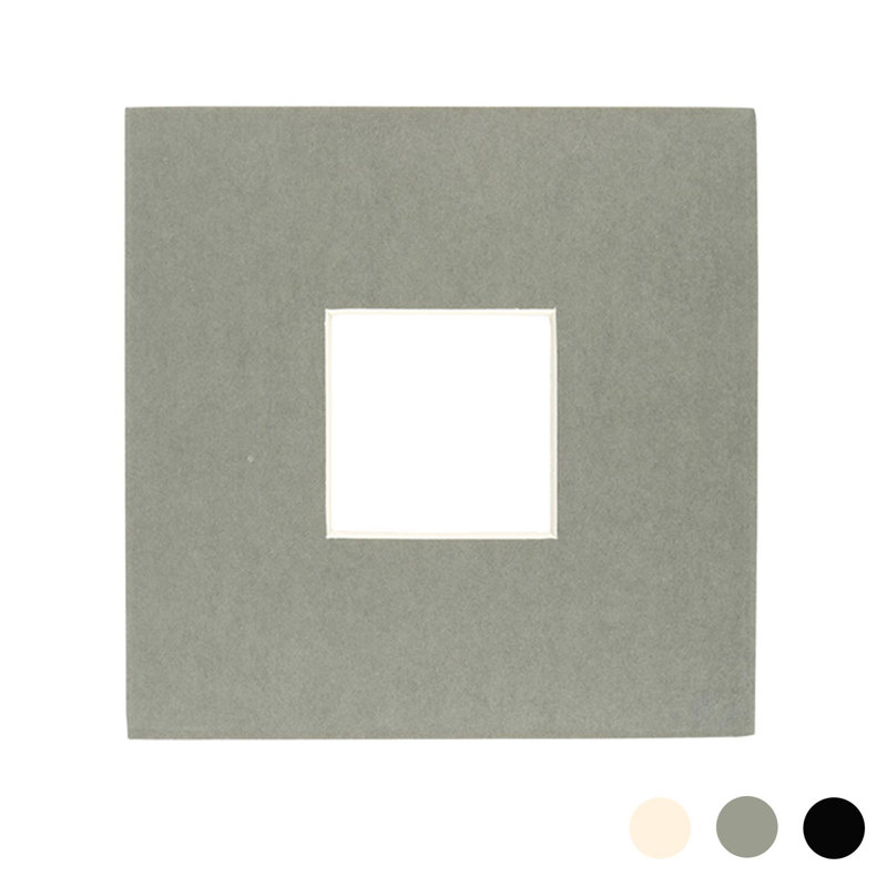 Nicola Spring - Picture Mount, Grey, 15cm H x 15cm W x 0.5cm D