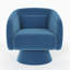 Fauteuil demi-tonneau pivotant clouté-1709067412