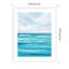 «Evening Ocean Waves» par Nikita Jariwala, reproduction d'art encadrée