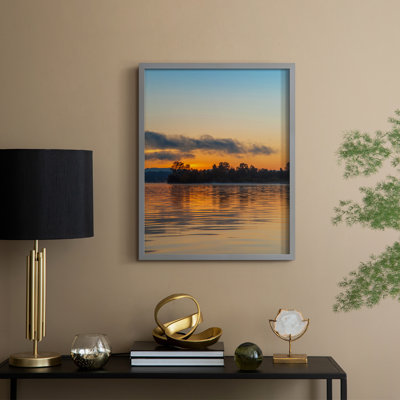 Molten Gold Framed Print - Solid Wood