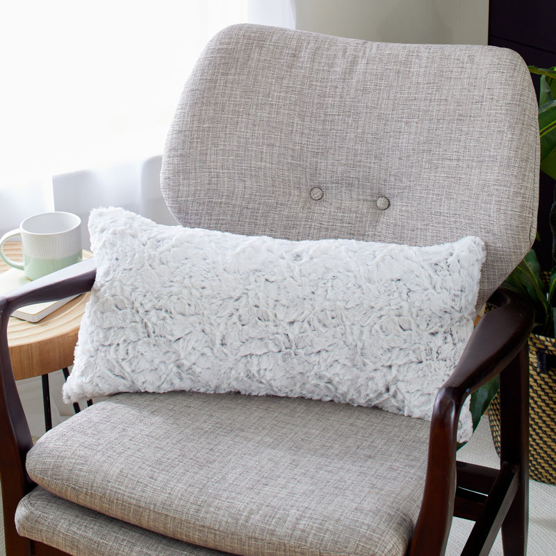 Coussin décoratif, Renard argenté Fauxchilla, 6 po x 16 po
