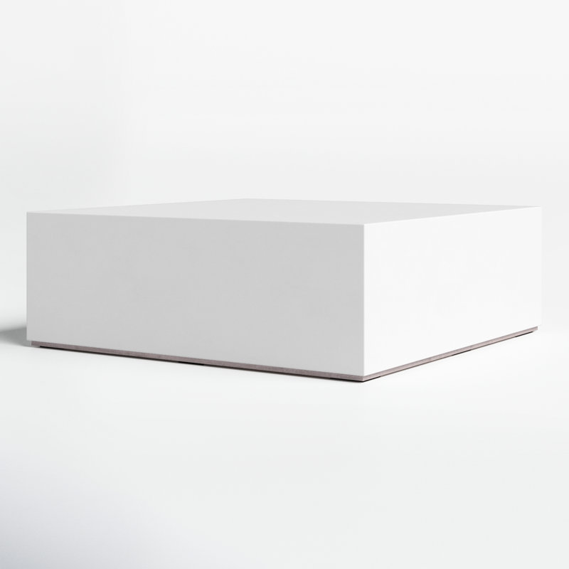 Mixx Bloc Coffee Table, Dark Gray, 16.5" H x 39.5" W x 39.5" D