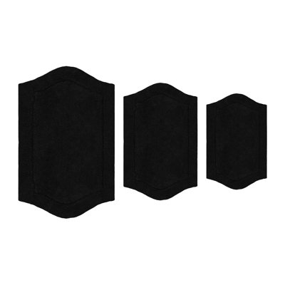 Tapis pour salle de bain 100% coton Morissette, antidérapant, séchage rapide, lavable à la machine