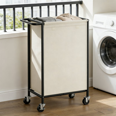 Laundry Cart - Large Capacity Rolling Hamper With Removable Bags