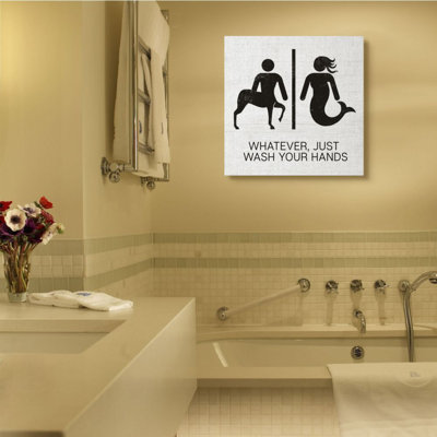 Just Wash Your Hands Mythical Centaur Mermaid by Daphne Polselli - Graphic Art