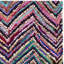 Cleaves Chevron Cotton Hand Woven Area Rug-12476296