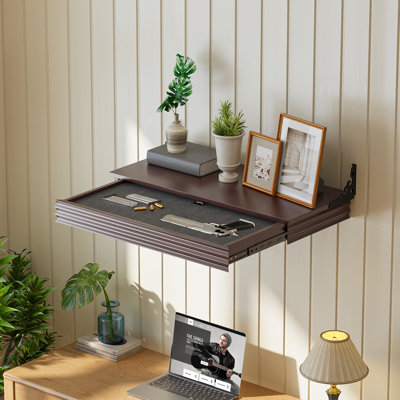 Wall-mounted Shelf with Hidden Lockable Drawer