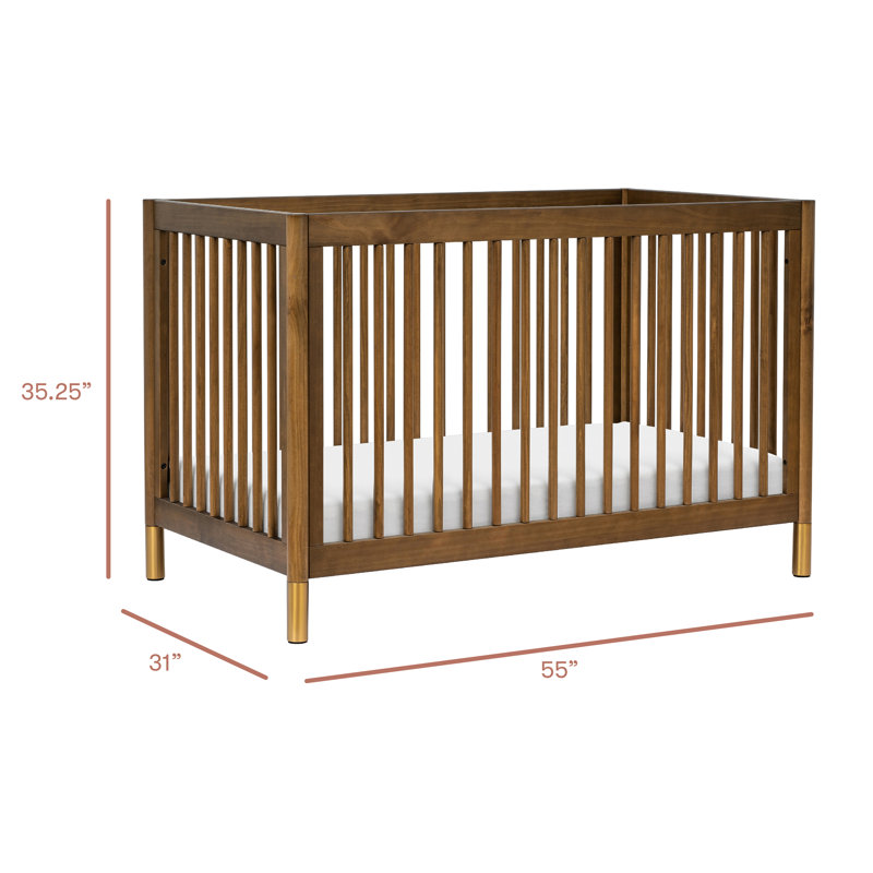 Gelato Convertible Standard Nursery Furniture Set, Walnut