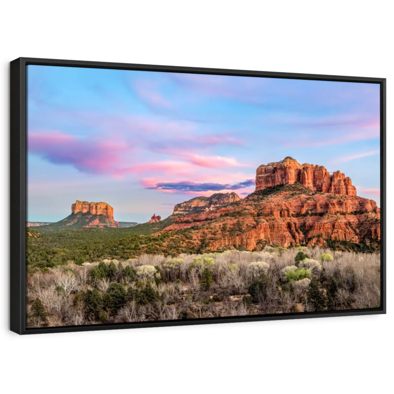 Nature "Impression sur toile Sedona Rock Formations", H 21 po x l 31 po