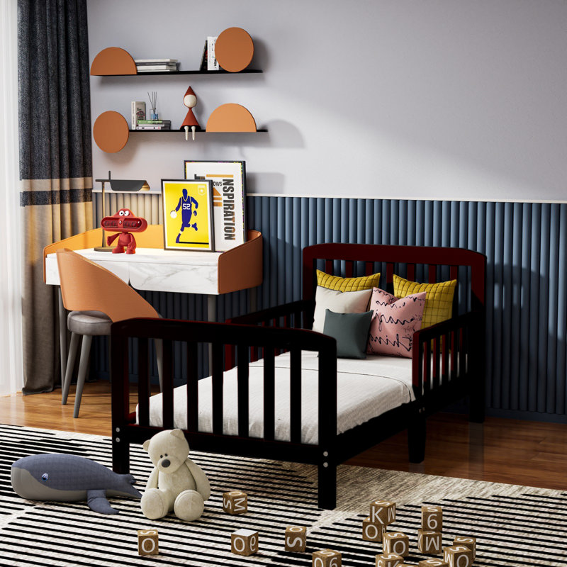 Hinman Kids Toddler Bed Toddler Beds, Espresso