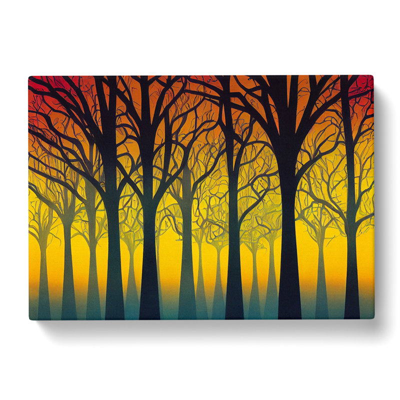 Decorated Abstract Forest - Wrapped Canvas, 40cm H x 60cm W x 3cm D