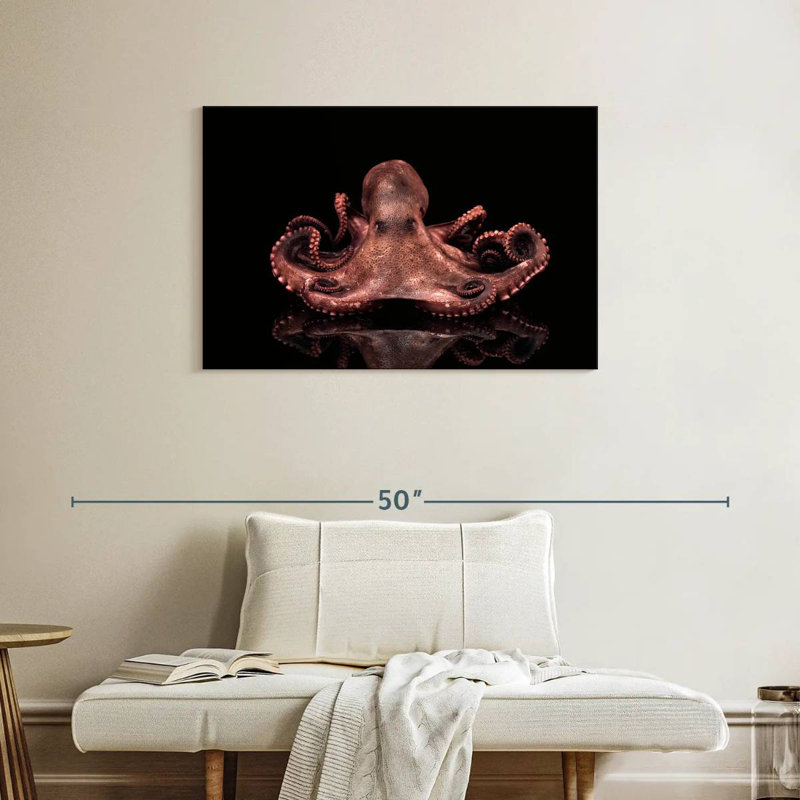 Brampt Plump Pink Octopus, 24" H x 36" W