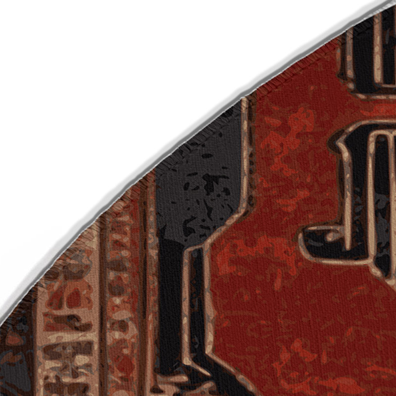 Tapis intérieur et extérieur ArtDeco, Rond 5 pi