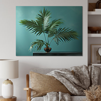 «Solitaire Palm Stand Tranquility», reproduction sur toile