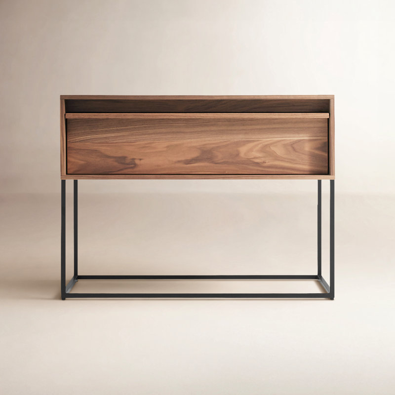 Rule 1 - Drawer Nightstand, Black/Walnut