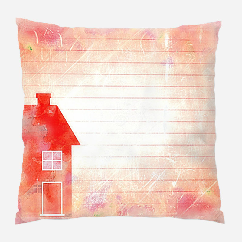 Coussin watercolour Cornette, Microsuède, Intérieur