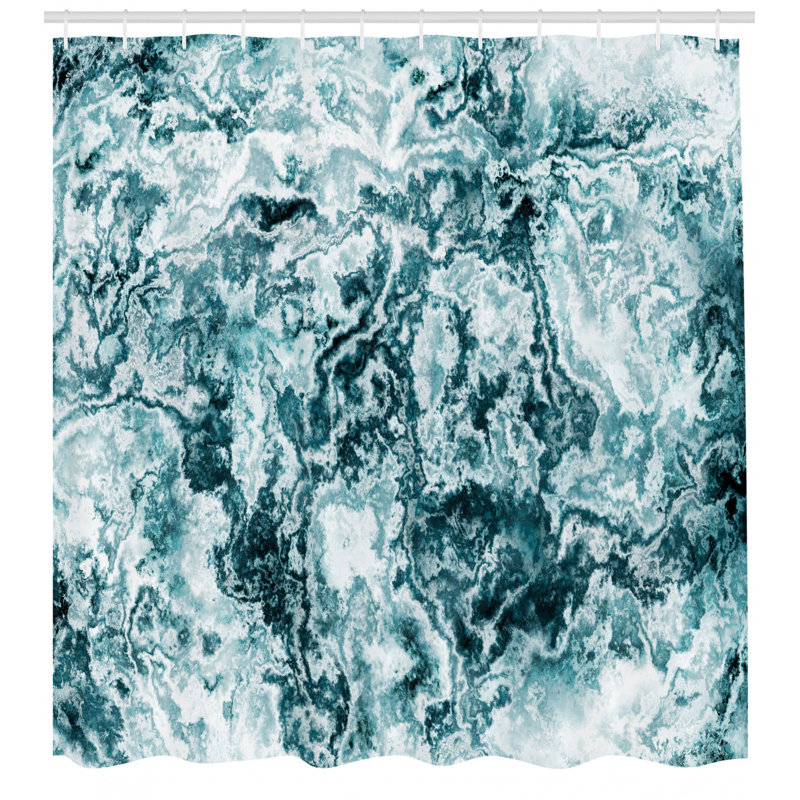 Shower Curtain with Hooks Included, 75" H x 69" W