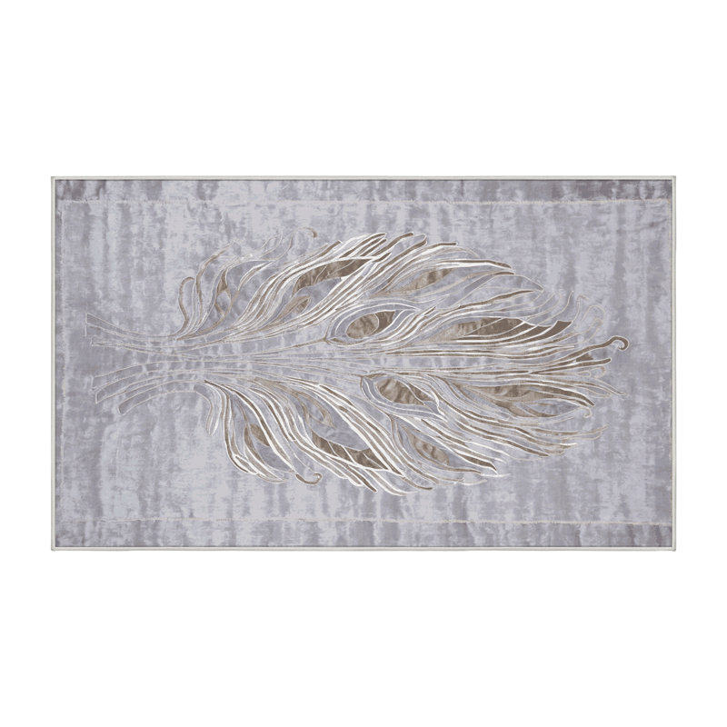 Machine Washable White Area Rug, Runner 2' x 4'