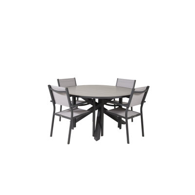 Akia 4 - Person Patio Dining Set with Round Table