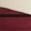 Édredon grand rouge 7 pièces - Faux suède Élégant rembourrage Coussins décoratifs Laver à la machine Literie Matériaux doux, ornementaux Facile et confortable-121228162-121228167