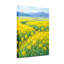 «Plants & Flowers Yellow Flowers Field Mountain Sky», reproduction sur toile-1279209534