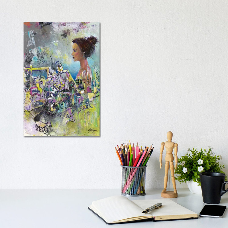 Calm Amongst Chaos by Jack Avetisyan - Wrapped Canvas Painting, 20.32 cm H x 30.48 cm W