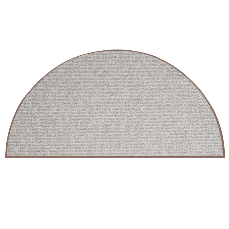 Tapis beige Ghala, Demi-cercle 3 pi x 6 pi