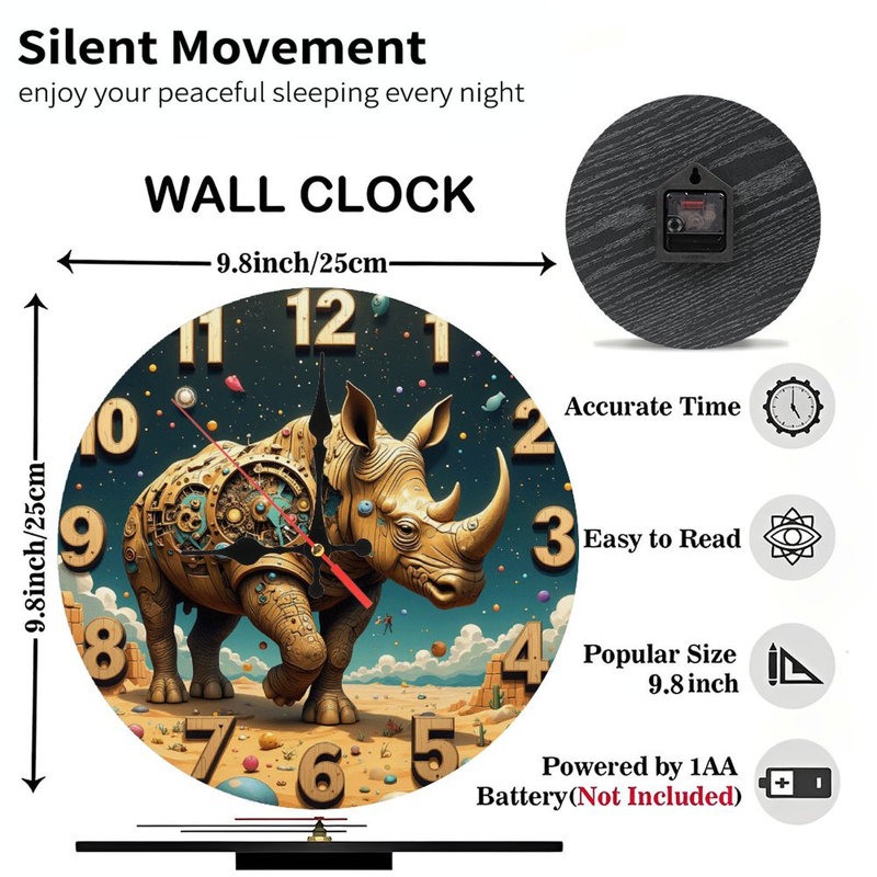 Horloge murale Rhino