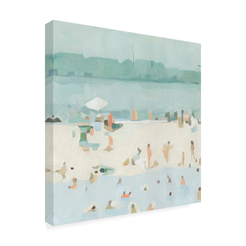 Reproduction d’art sur toile tendue "Sea Glass Sandbar I" par Emma Scarvey, H 24 po x l 24 po x P 2 po
