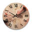 Horloge murale en bois massif Alyjah-2126001890