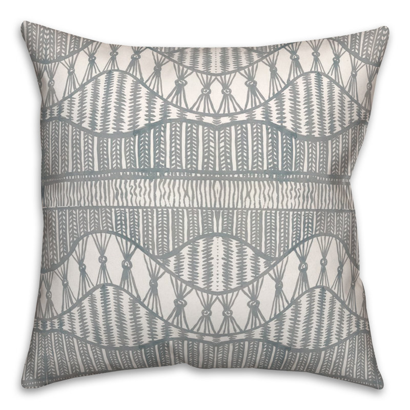 Coussin décoratif en polyester / mélange de polyester, Bleu