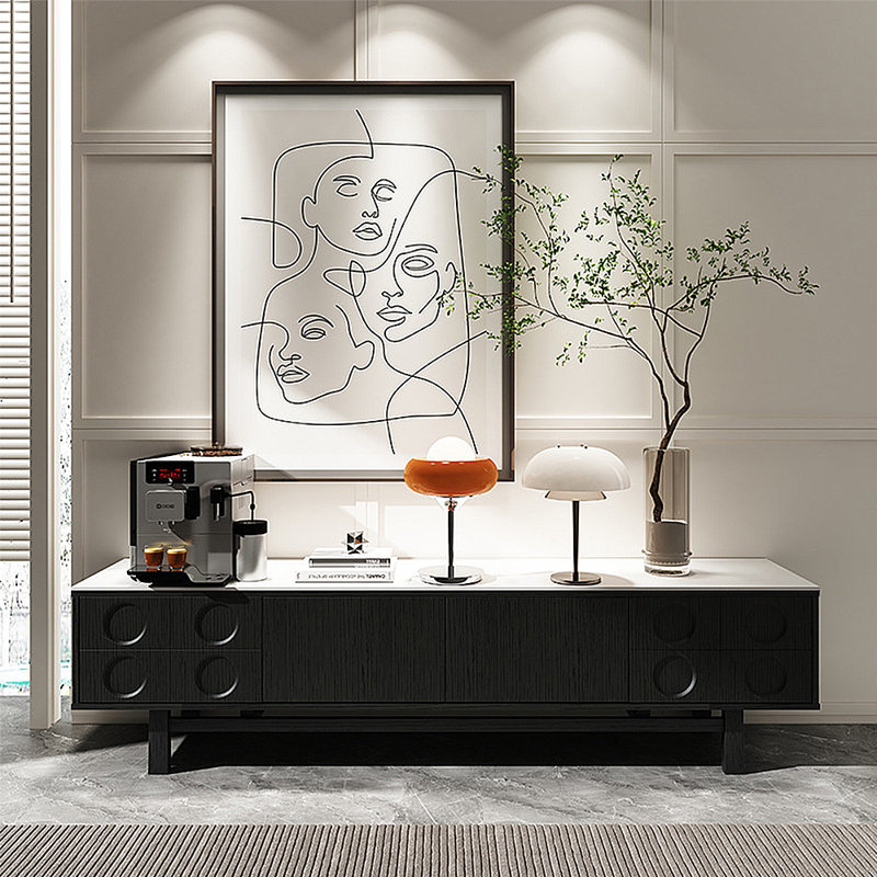 Meuble télé style français, H 21,65 po x P 15,75 po x l 78,74 po
