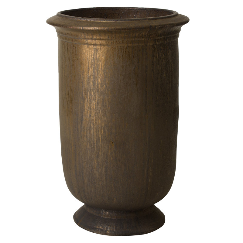 Krieger Handmade Ceramic Planter, Semimatte Glaze, 22.5"H x 13.5"W x 13.5"D